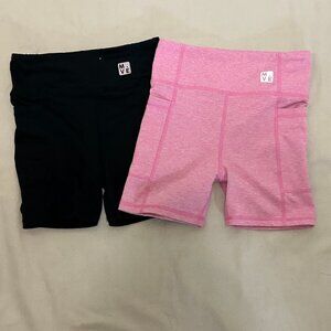 Bundle: (2) Bicycle Shorts - Size 8 (Girls)